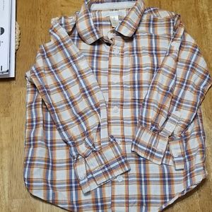 Old Navy 4t blue/yellow/red plaid